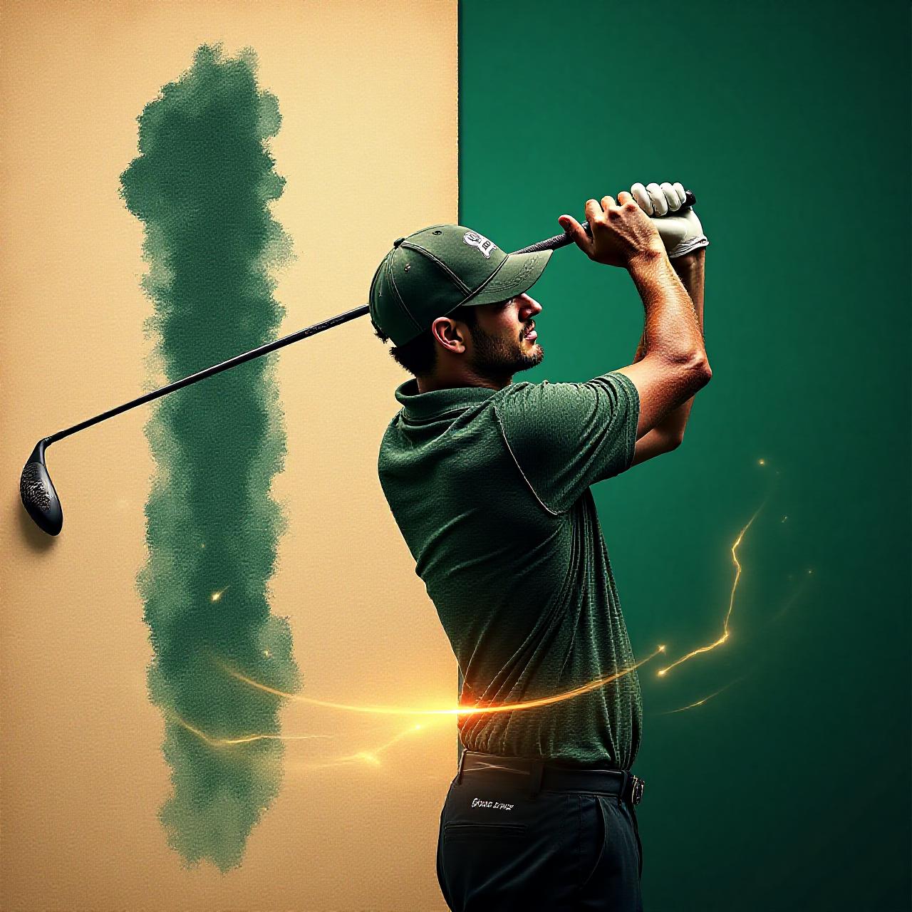 Analogie entre calligraphie et swing de golf